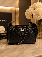 Chanel 25 MINI Handbag Black With Silver Hardware HIGH GRADE